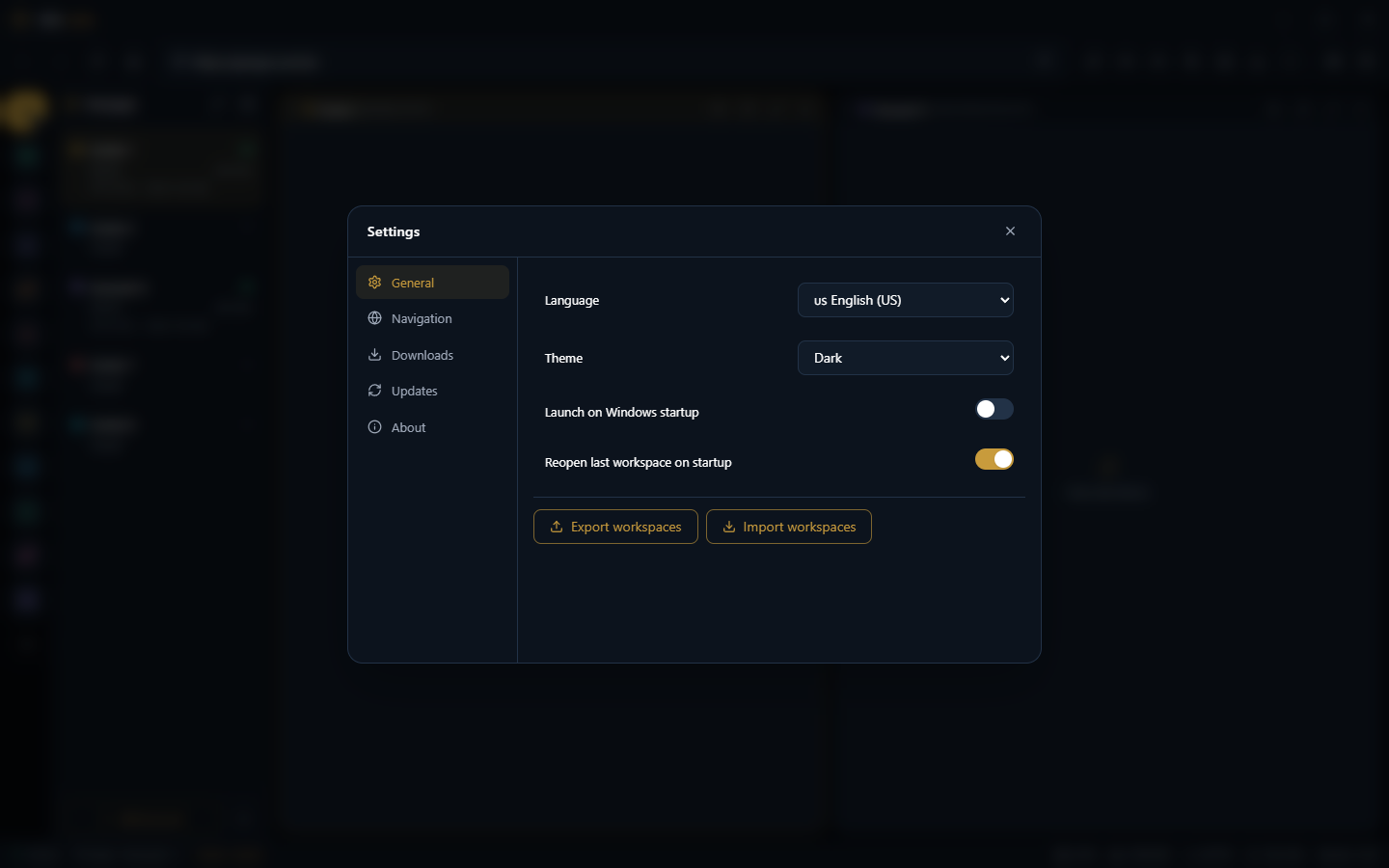 Idle Labs — Configurações