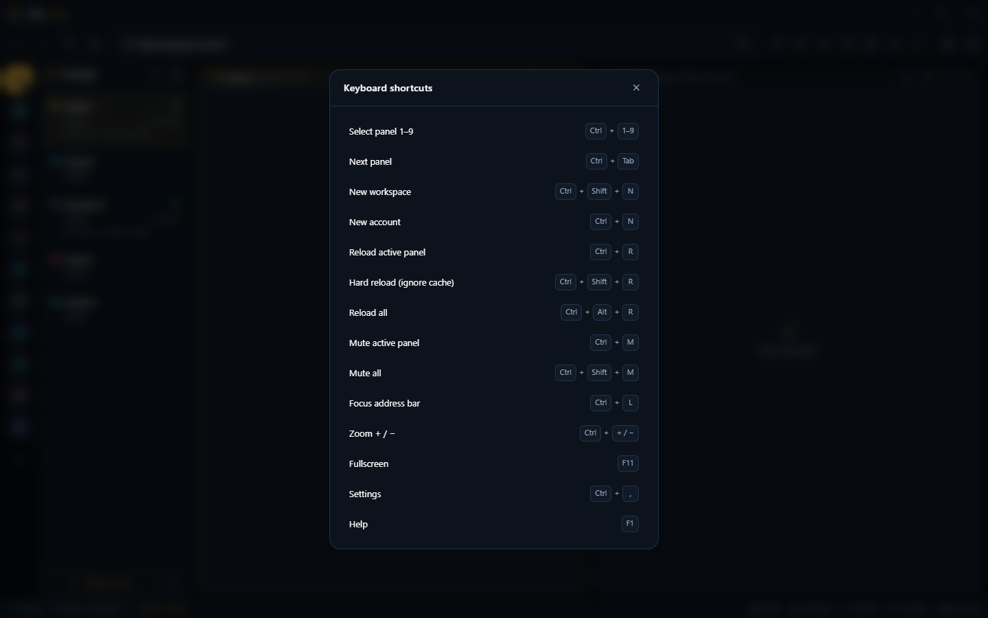 Idle Labs — Atalhos de teclado